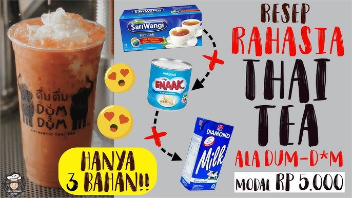 Resep Thai Tea Pekat Dan Manisnya Pas Kayak Yang Dijual Di Mall